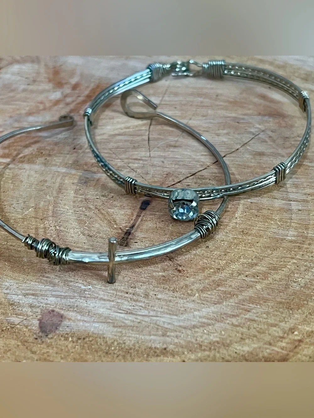 Handmade Stacking Bracelet Set (2-Piece) Custom Beaded Charm Wristwear
